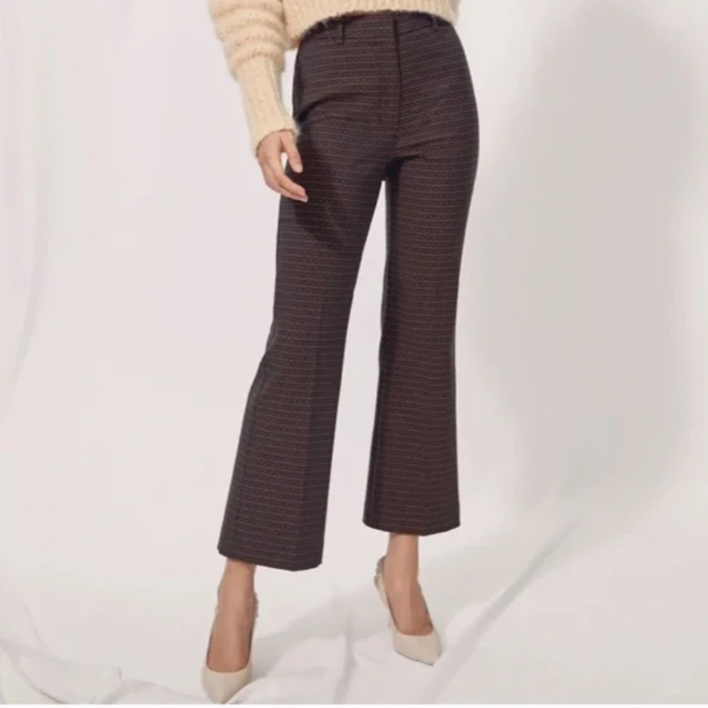 Sold Out Item! ARITZIA WILFRED Baroque Pants High-Rise Jacquard Trousers Size 4